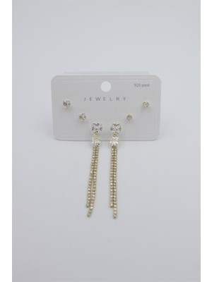 Royaleks Çoklu Set Küpe - Altın