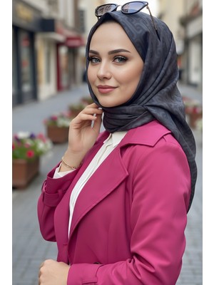 İmaj Butik Füme Soft Dijital Pamuklu Eşarp