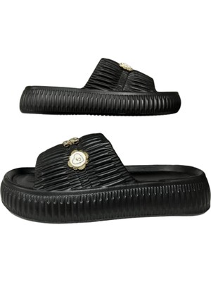 Akım Kadın Taşlı Şık, Rahat, Konforlu Günlük Terlik