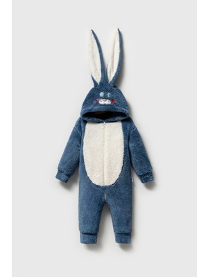 Mahfel Welsoft Lacivert Tavşan Modelli Bebek Astronot, Uyku Tulumu