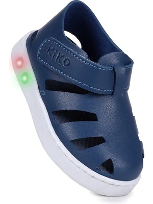 Kiko Kids Limba Işıklı Cırtlı Erkek Bebek Sandalet