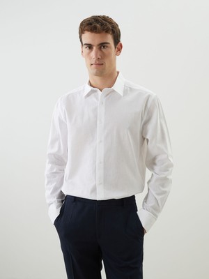 Lc Waikiki Yeni Sezon Regular Fit Uzun Kollu Keten Karışımlı Erkek Gömlek