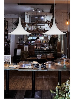 Normadia Modern Beyaz Sarkıt Avize, Mutfak, Yemek Odası, Salon, Cafe, Otel Için