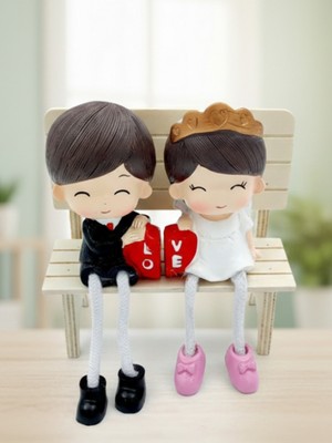 Dörtel Tedarik Bank Oturan 2'li Biblo Sevgili Hediyesi