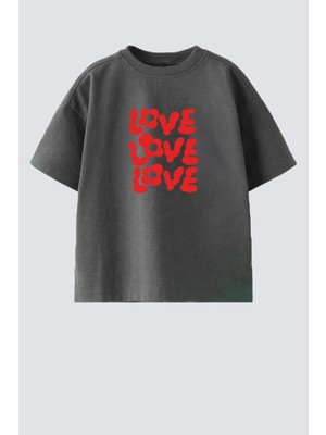 Monila Kız Çocuk Pamuklu Bisiklet Yaka Baskılı T-Shirt