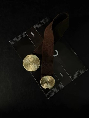 Fiori Yuvarlak Tokalı Geçmeli Elastik Kadın Kemeri, Ceket Kemeri, Gömlek Kemeri, Elbise Kemeri