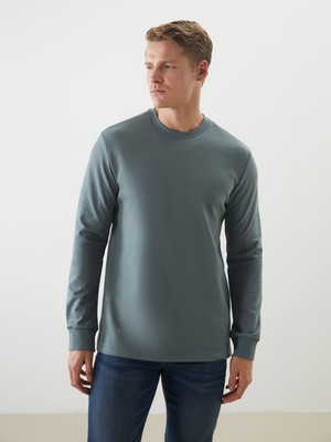 Lc Waikiki Yeni Sezon Bisiklet Yaka Uzun Kollu Erkek Sweatshirt