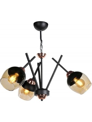 Normadia Modern 3’lü Avize, Şık Tasarım, Parlak Işık, Ev ve Ofis Dekoru Için Ideal