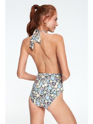 Pierre Cardin Dekolteli Çiçek Desenli Mayo 227101