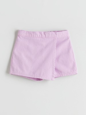 Lc Waikiki Yeni Sezon Basic Kız Çocuk Denim Görünümlü Şort Etek