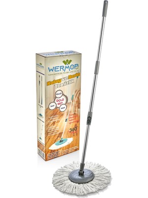 Wermop 3 Lü Vileda Yedek Seti (Sap,mop,paspas) Tüm Otomatik Temizlik Setlerine Uyumludur