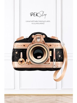 Pekshop Fotoğraf Makinesi Şeklinde Folyo Balon