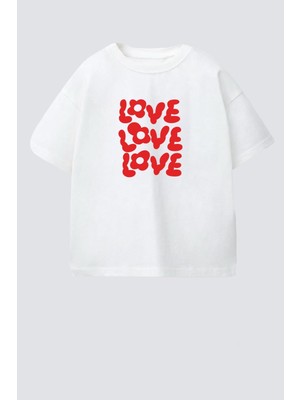 Monila Kız Çocuk Pamuklu Bisiklet Yaka Baskılı T-Shirt