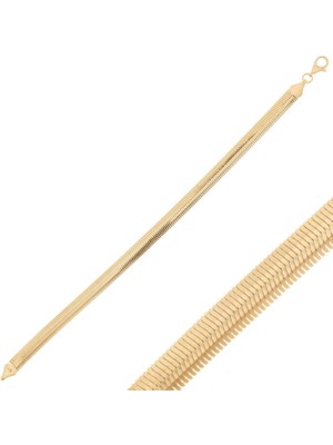 Hakan Mücevherat Balıksırtı Modeli 14 Ayar Altın Bileklik