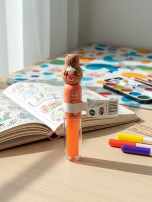 Bam Capybara Tasarımlı Renkli Keçeli Kalem