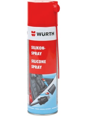 Würth Silikon Sprey 300 ml Metal Plastik Lastik Parçalar Için Uzun Süreli Koruma Özellikli