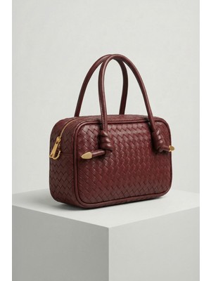 Rays 9228 Örgülü Omuz Çantası Bordo