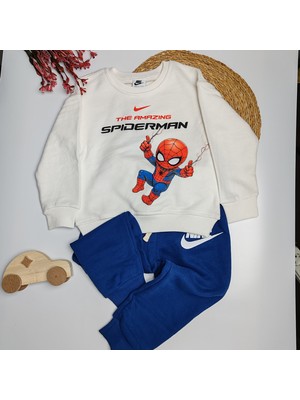 Moda Rüyası Nk Spiderman Erkek Çocuk Alt Üst Eşofman Takımı – Günlük & Spor Kullanım