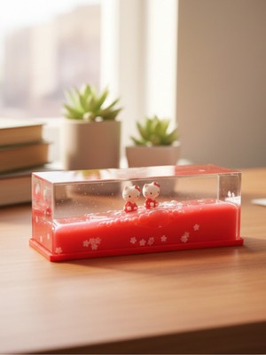 Dörtel Tedarik Hello Kitty Tasarımlı Batmayan Sulu Figür Hediyelik Biblo