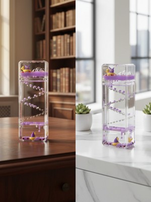 Dörtel Tedarik Sevimli Figürlü Değirmen Batmayan Sıvı Kum Saati