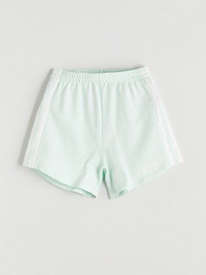 Lc Waikiki Yeni Sezon Beli Lastikli Nyc Baskılı Kız Çocuk Şort