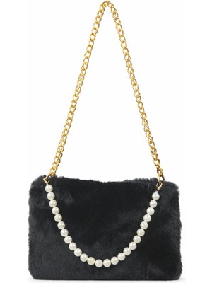 Tandi Bags Olivia Incili Peluş Çapraz Çanta