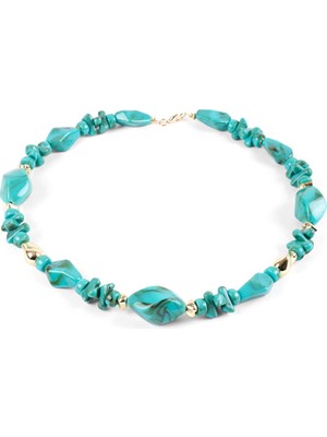 Faik Sönmez Goldlu Taş Kolye W26KLY002