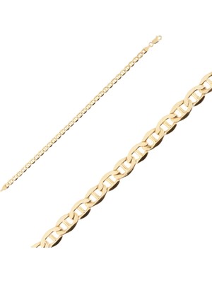 Hakan Mücevherat Zincir 14 Ayar Altın Bileklik 5Mm