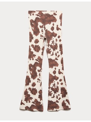 Marks & Spencer Pamuk Karışımlı Geniş Paça Tayt (2-16 Yaş)