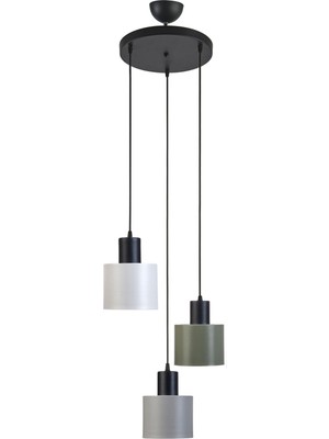 Normadia Modern 3'lü Metal Sarkıt Avize, Şık ve Şehir Işıltısı Havası