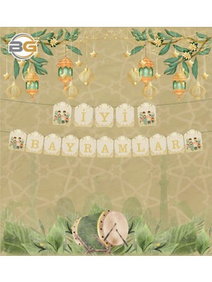 Cadde Süs Iyi Bayramlar Temalı Ramazan Banner