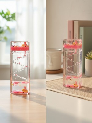 Dörtel Tedarik Sevimli Figürlü Değirmen Batmayan Sıvı Kum Saati