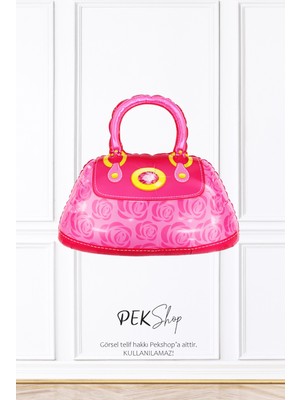 Pekshop Pembe Çanta Folyo Balon Çanta Şekilli Balon