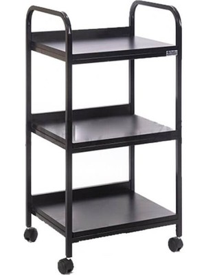 Egeli Etejer Üç Raflı Stüdyo Setup Masası Siyah Metal
