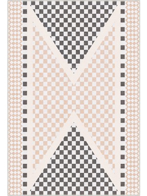 Homefesto Modern Dekoratif Yıkanabilir Kaymaz Taban Halı – İnce, Yumuşak Salon Halısı, Mutfak Halısı ve Yolluk