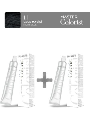 Master Colorist 2'li Tüp Boya 60 ml 1.1 Mavi Siyah
