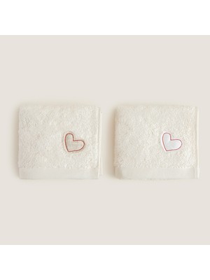 Chakra Fundo Havlu Setı 30X50 cm Ekru