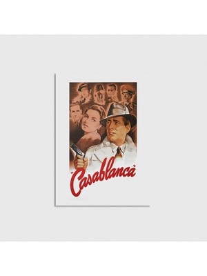 Domirus Casablanca (1943) Film Posteri Çerçevesiz Poster Duvar Dekorasyonu