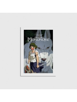 Domirus Princess Mononoke (1997) Film Posteri Çerçevesiz Poster Duvar Dekorasyonu