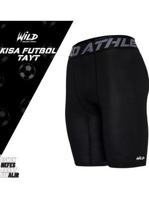 Wild Athletic Sports Erkek Spor Kısa Dizüstü Beyaz Tayt