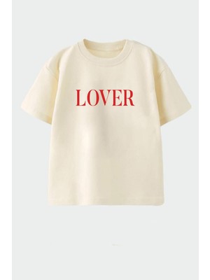 Monila Kız Çocuk Pamuklu Bisiklet Yaka Baskılı T-Shirt