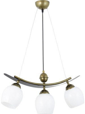 Normadia Modern Tarz Kayık Model Metal Camlı Sarkıt Avize, Şık ve Şık Aydınlatma