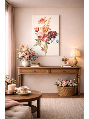 Artease Fersude Çiçek Dekorasyon Kanvas Tablo