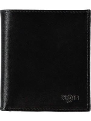 Kiğılı Hediye Kutulu Düz Kartlık Para Bölmeli Deri Cüzdan