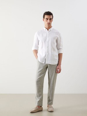 Lc Waikiki Yeni Sezon Standart Kalıp Keten Karışımlı Erkek Chino Pantolon