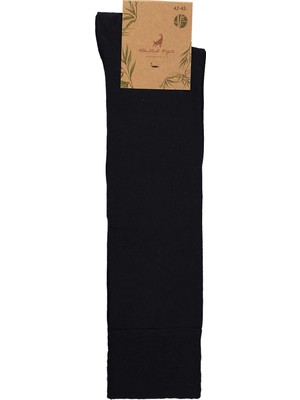 Abdullah Kiğılı Tekli Bambu Karışımlı Likralı Esnek Uzun Düz Çorap