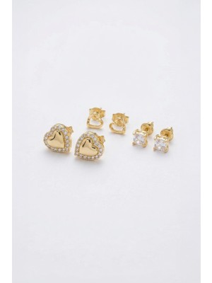 Rays 0144 Kalpli Çoklu Küpe Gold