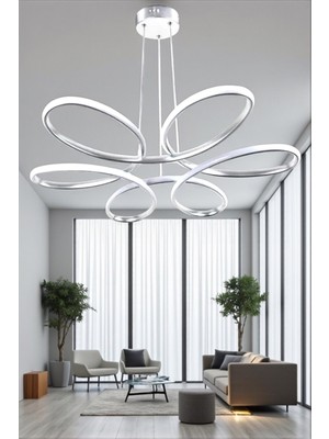 Normadia Kumandalı LED Avize, Beyaz ve Sarı Gün Işığı Renk Seçenekleri