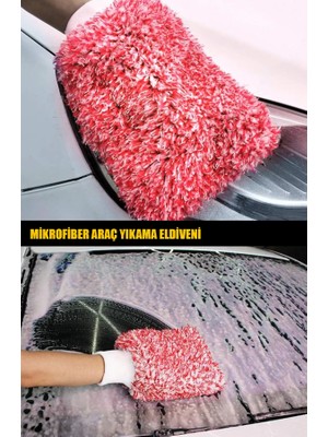 Safir Mikrofiber Araba Yıkama ve Temizlik Eldiveni