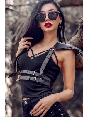 Marsilyan Omuz Kanatlı Çift Bel Harness - APFT717